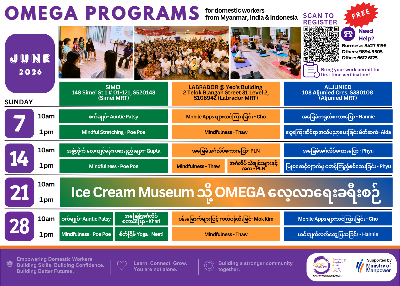 Burmese Omega May Programs